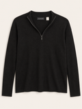 Tahari Black 1/4 Zip Sweater L
