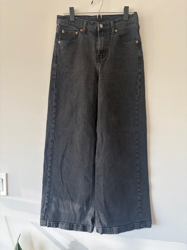 Gap High Rise Stride Washed Black Jeans size 27/4