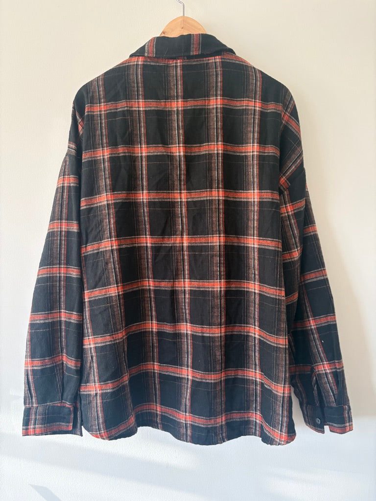 Pink Lily Plaid Flannel XL