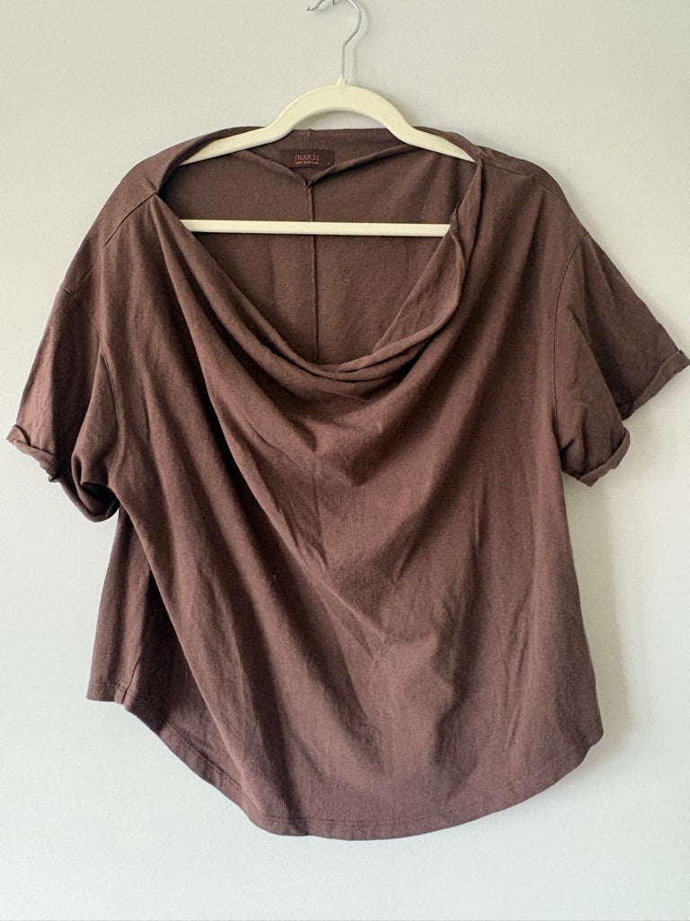 Nuuds Off the Shoulder Cotton Tee size S