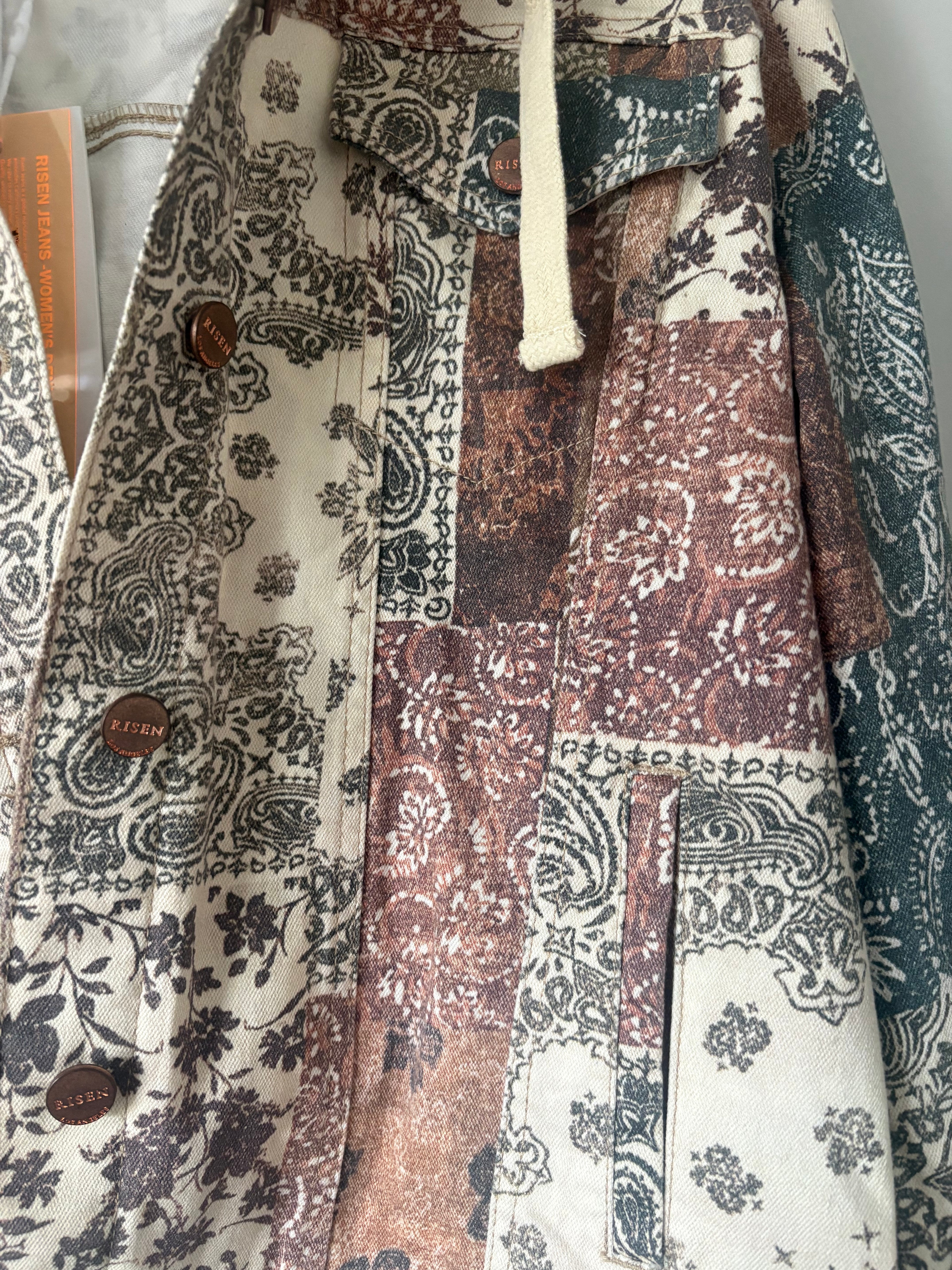 Risen Denim Printed Jacket