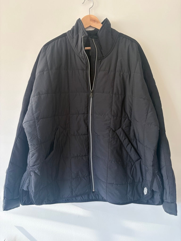 Free People Pippa Puffer Jacket Black XL