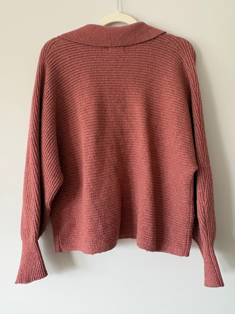 Boutique Collared Sweater Size M