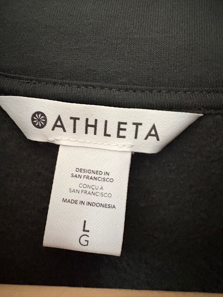 Athleta Forever Fleece Quarter Zip L