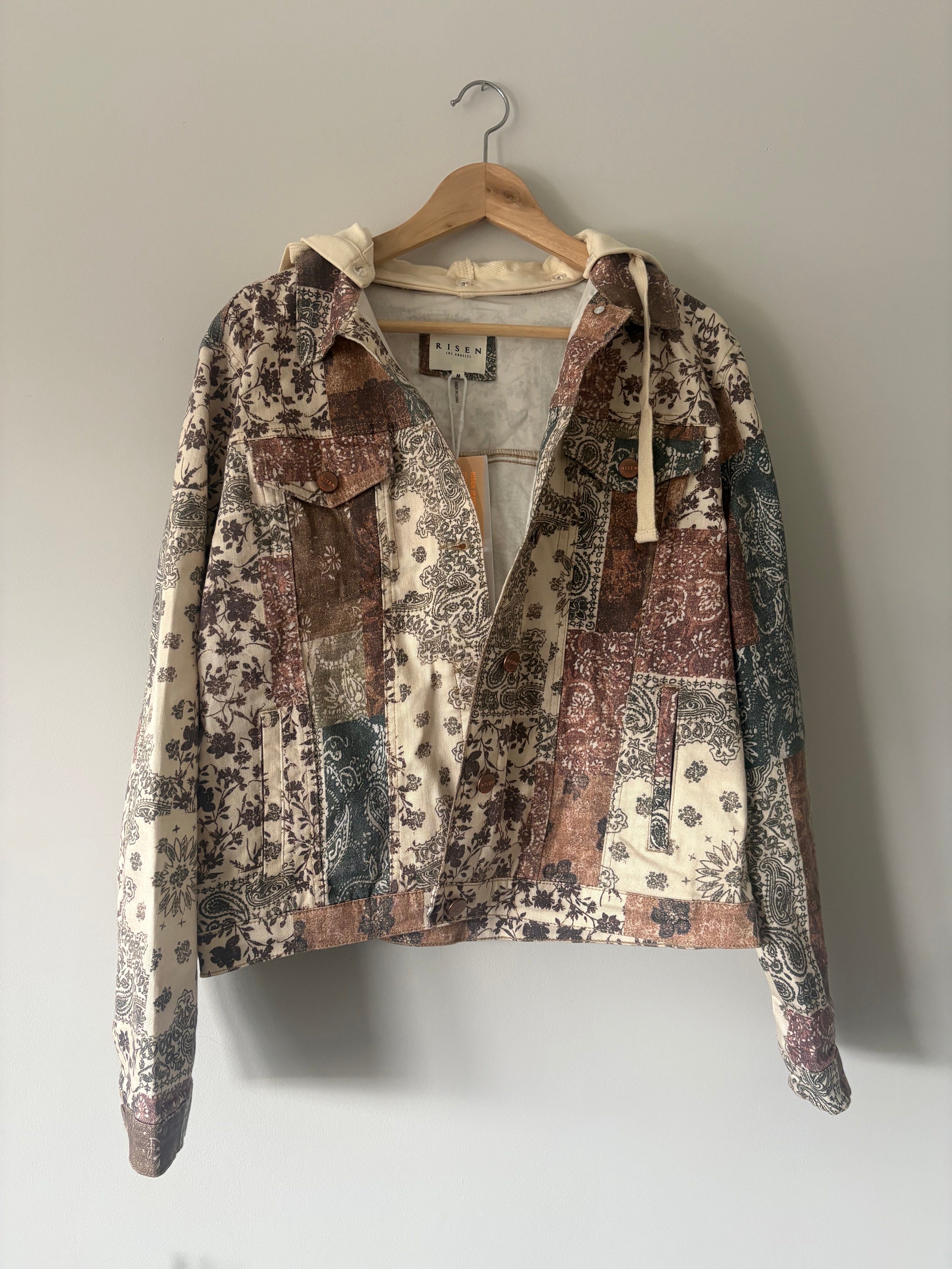 Risen Denim Printed Jacket
