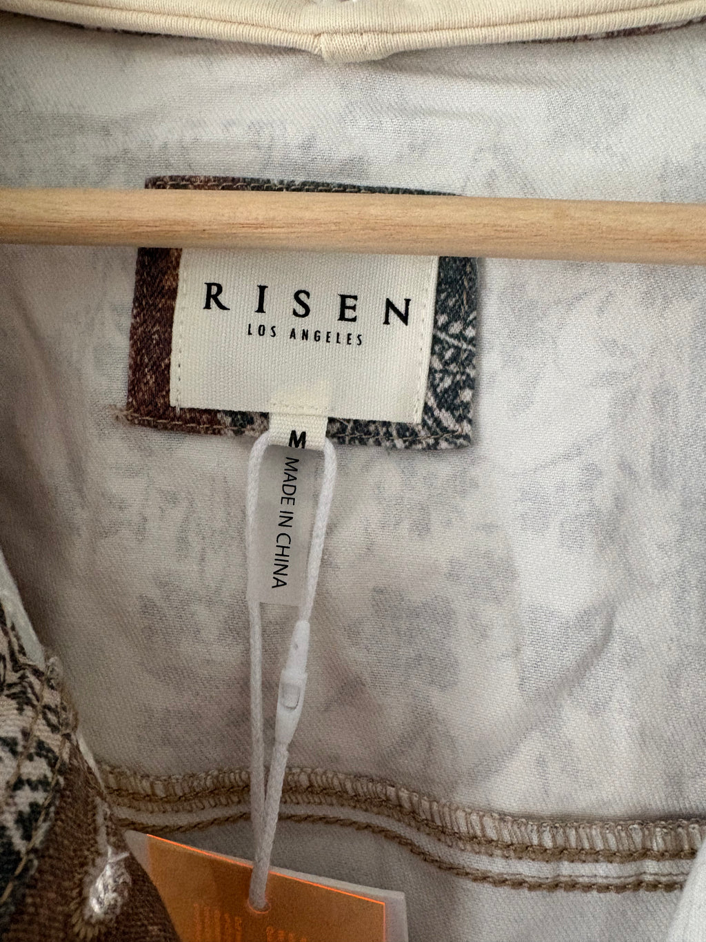 Risen Denim Printed Jacket