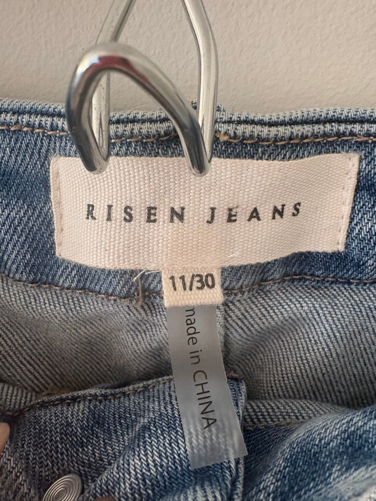 Risen Cuffed Barrel Jeans size 11/30