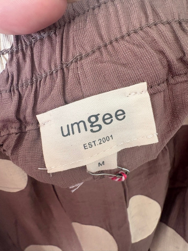 Umgee Polka Dot Wide Leg Pants Size M NWT