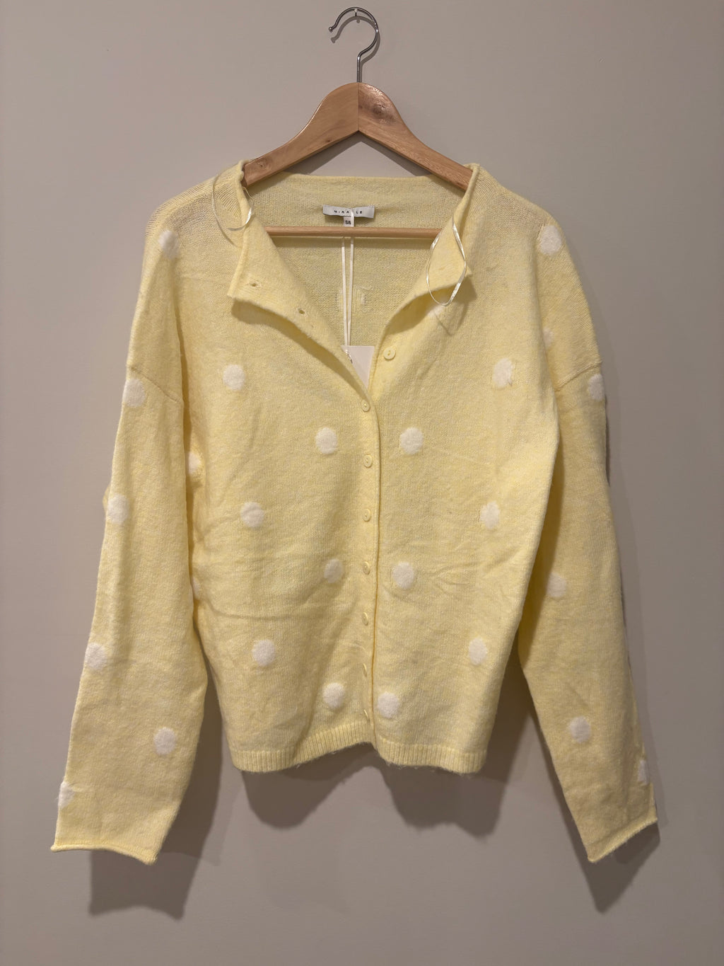 Miracle Yellow Polka Dot Cardigan S/M