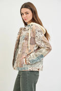 Risen Denim Printed Jacket