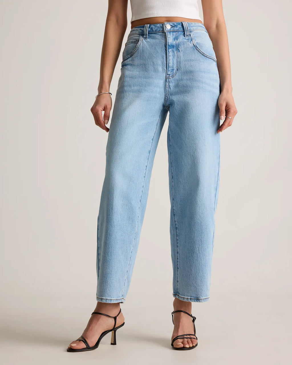 Quince Bella Stretch Barrel Jeans Size 31