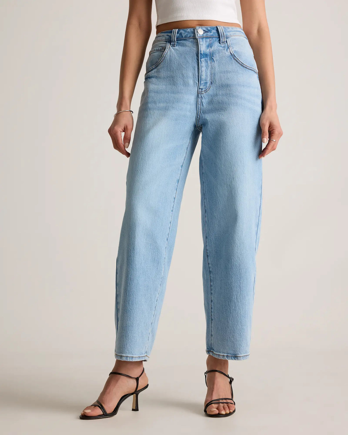 Quince Bella Stretch Barrel Jeans Size 31