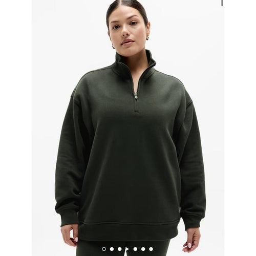 Athleta Forever Fleece Quarter Zip L