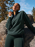 Athleta Forever Fleece Quarter Zip L