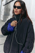 Free People Pippa Puffer Jacket Black XL