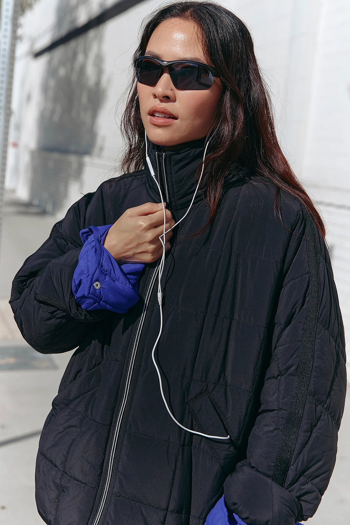 Free People Pippa Puffer Jacket Black XL