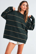 Arch Olive Striped Sweater